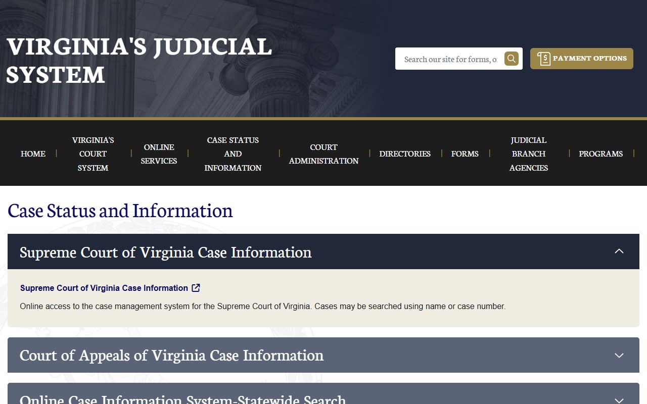 Virginia case information hub for Mecklenburg County court records after arrest
